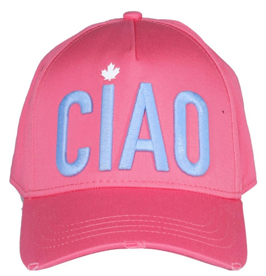 Dsquared2 Baseball Cap Baseballcap Ciao Pink Icon Baseball Kappe Unisex CIAO“ in großflächiger, hellblauer 3D-Stickerei von Dsquared2