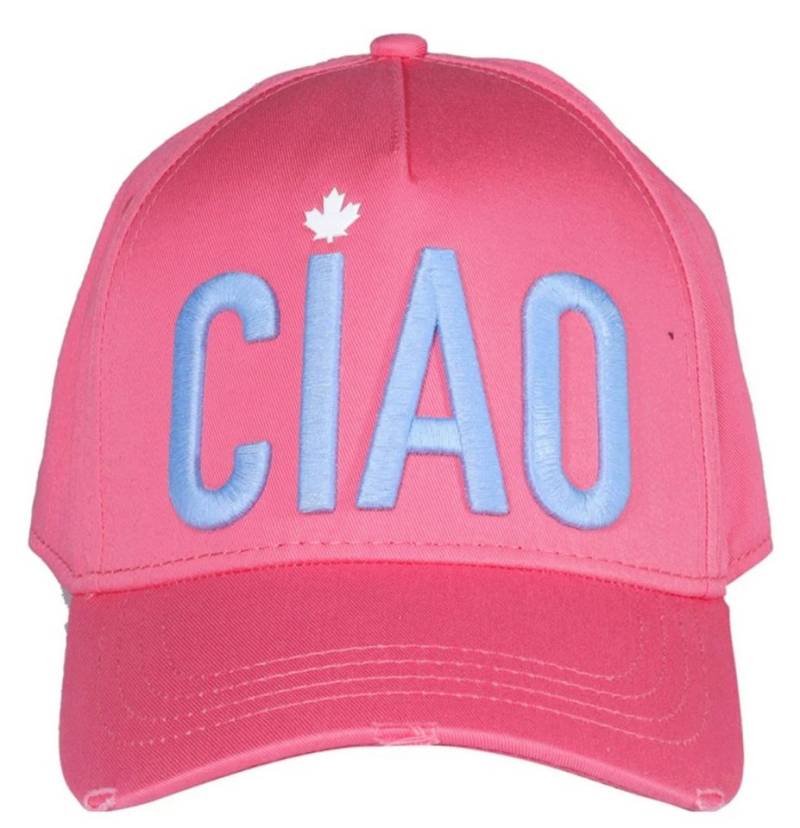 Dsquared2 Baseball Cap Baseballcap Ciao Pink Icon Baseball Kappe Unisex CIAO“ in großflächiger, hellblauer 3D-Stickerei von Dsquared2
