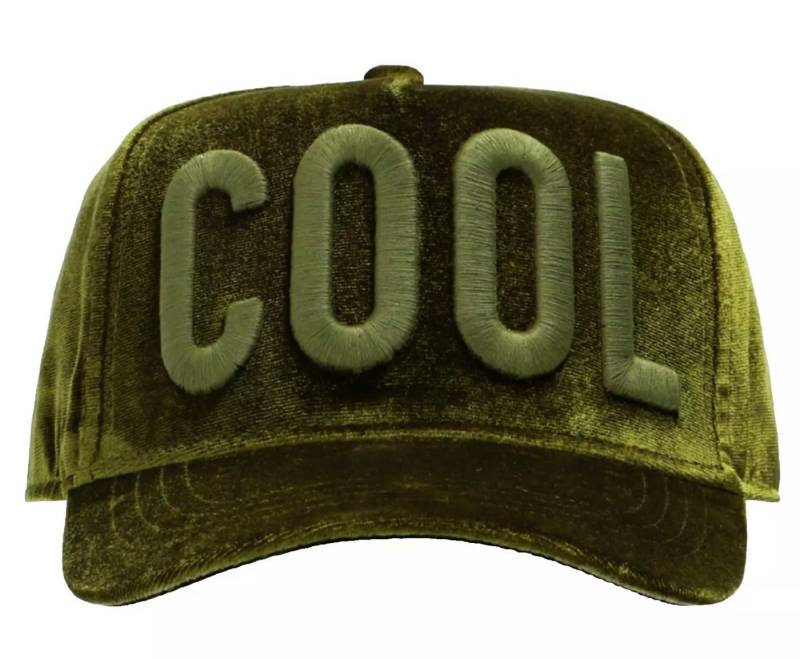 Dsquared2 Baseball Cap Baseballkappe COOL Icon Velvet Cap 6-Panel-Design, Verstellbarer Klettverschluss Velcro von Dsquared2