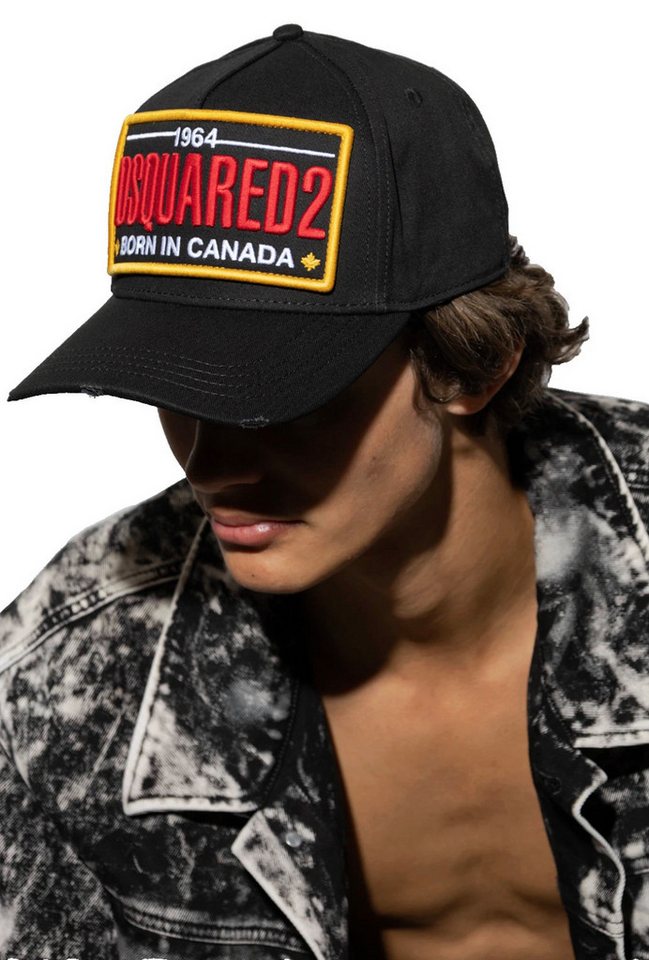 Dsquared2 Baseball Cap Born to be a Fighter Trucker Cap Kappe Mütze Basebalkappe Rückseite: „Born to be a Fighter“ + Jahreszahl 1995 von Dsquared2