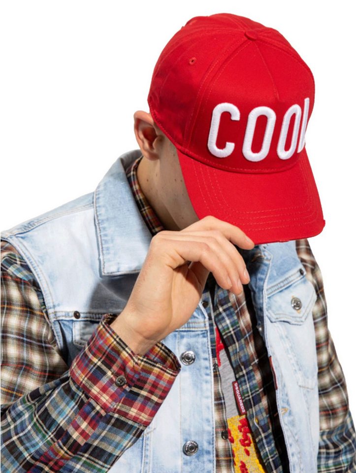 Dsquared2 Baseball Cap Cool Icon Baseball Kappe Mütze Hochwertige, erhabene „COOL“-Stickerei vorne von Dsquared2
