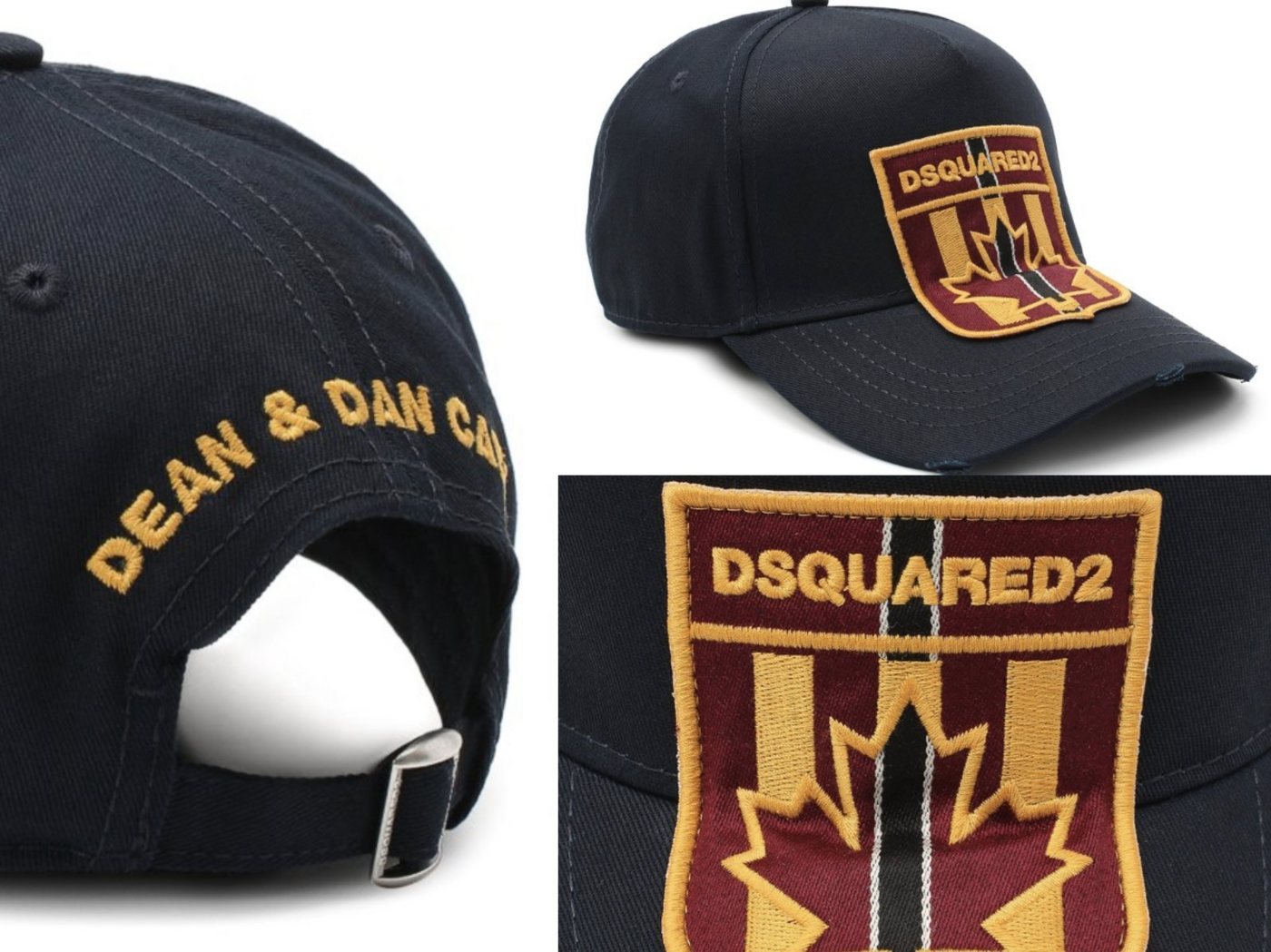 Dsquared2 Baseball Cap Dsquared2 Oversized Fighter Patch Logo Baseballcap Cap Kappe Basebalka von Dsquared2