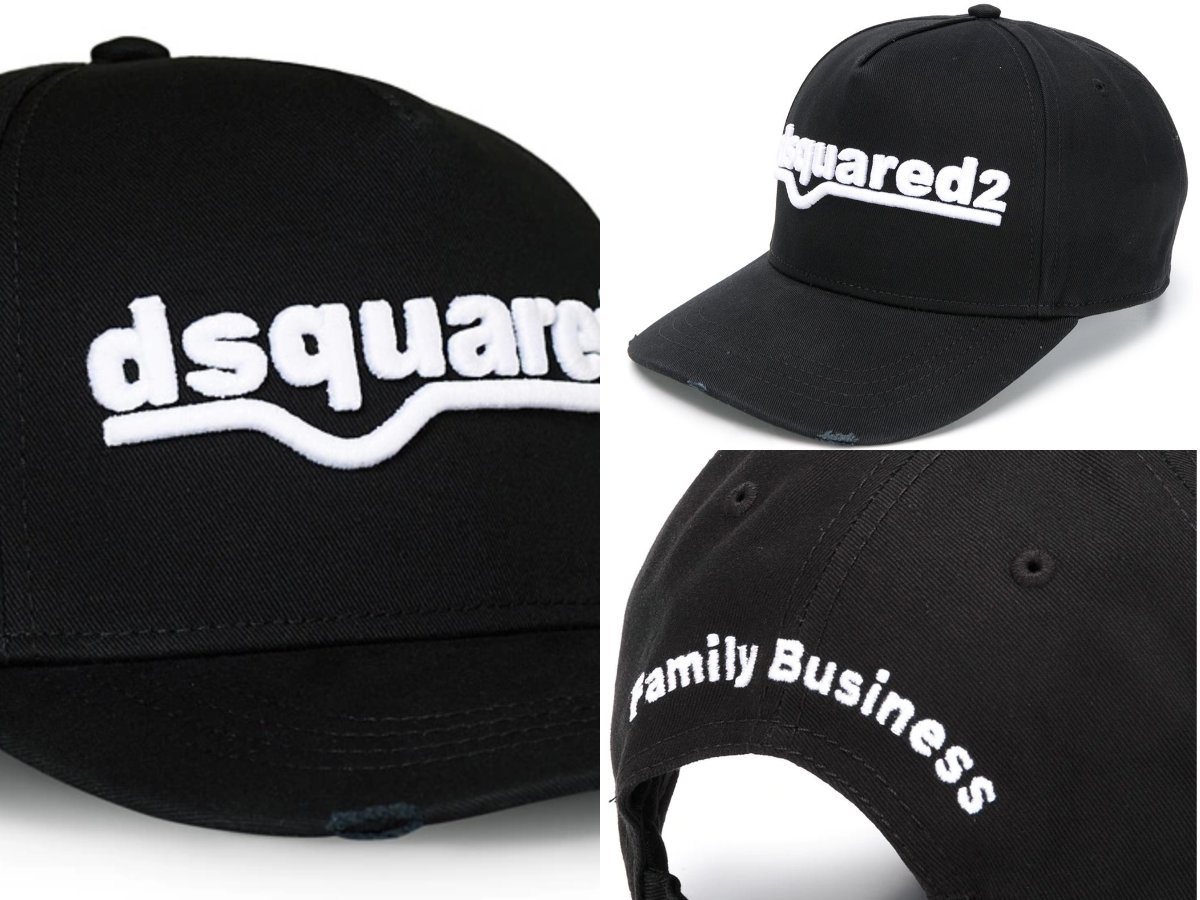 Dsquared2 Baseball Cap Dsquared2 Iconic D2 Logo Baseballcap Cap Kappe Basebalkappe Hat Hut Ne von Dsquared2