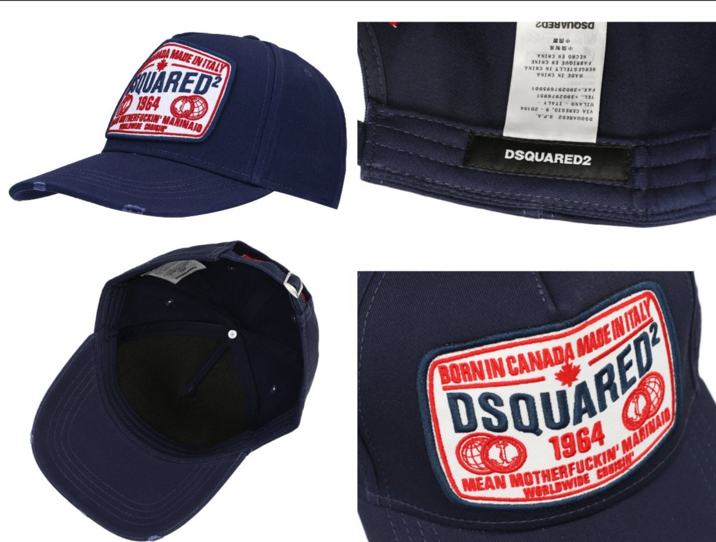 Dsquared2 Baseball Cap Dsquared2 Mother Fucking Marinaid Patch Baseballcap Cap Kappe Basebalk von Dsquared2