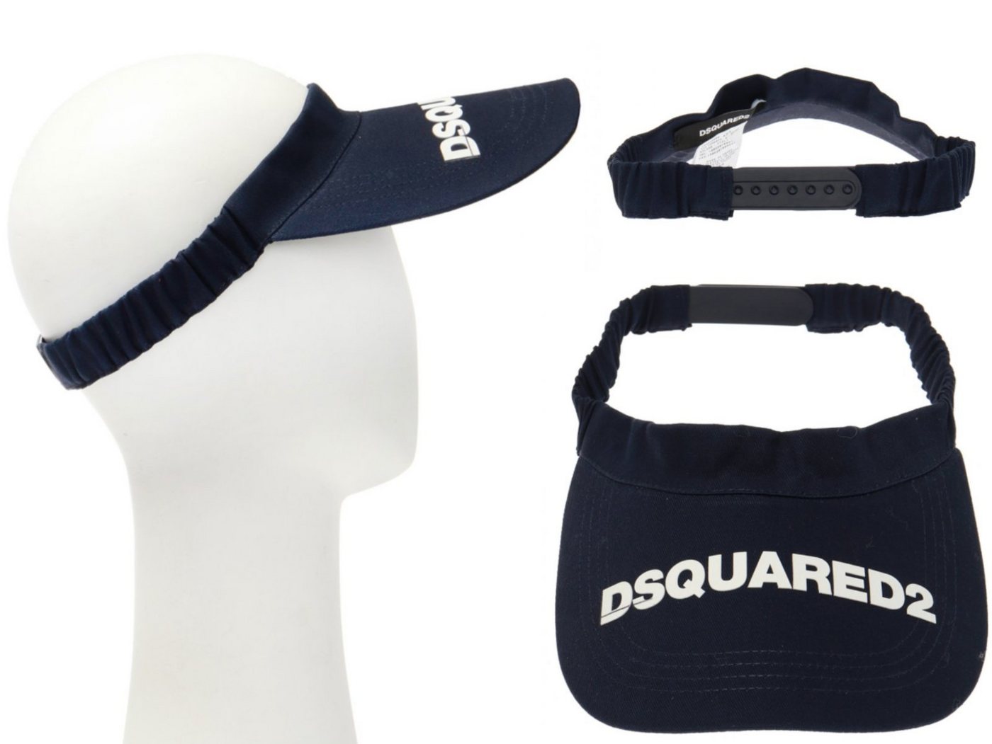 Dsquared2 Baseball Cap Dsquared2 Unisex Iconic Logo-patch Visor Cap Kappe Tennis Golf Hat Son von Dsquared2