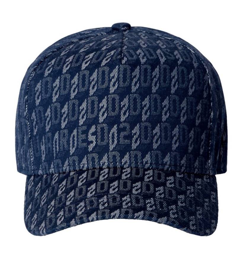 Dsquared2 Baseball Cap DSQ2 Icon Gebogener Schirm, distressed Finish, verstellbarer Riemen hinten von Dsquared2