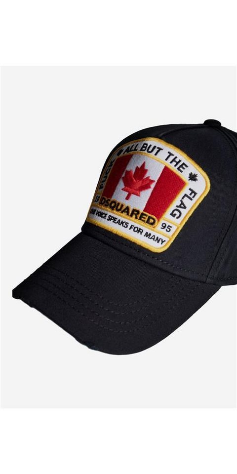 Dsquared2 Baseball Cap Dsquared2 Baseball Cap Canada Flag Schwarz Unisex von Dsquared2