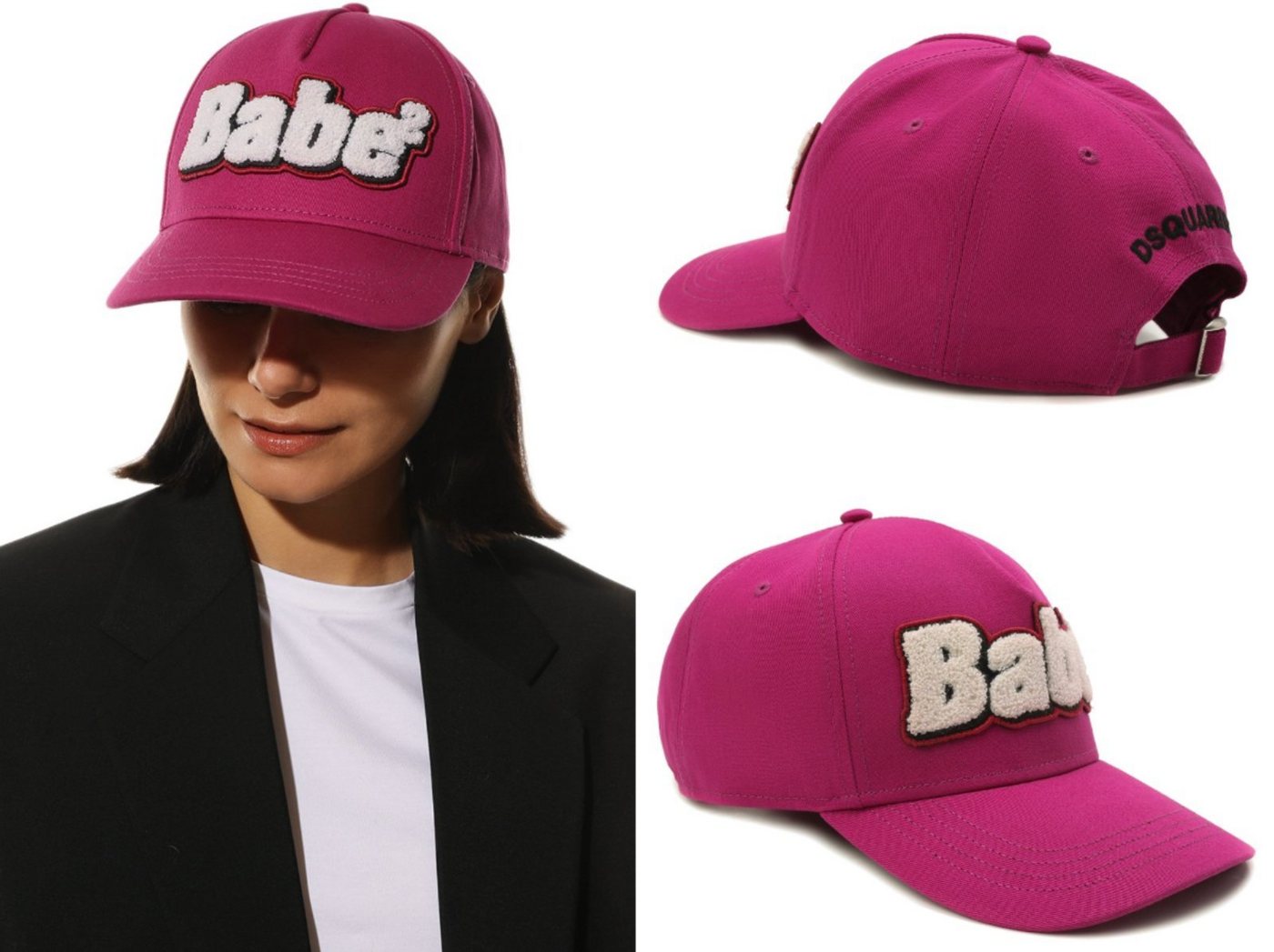 Dsquared2 Baseball Cap DSQUARED2 PINK BABE DEADSTOCK Icon Baseballcap Kappe Basebalkappe Truc von Dsquared2