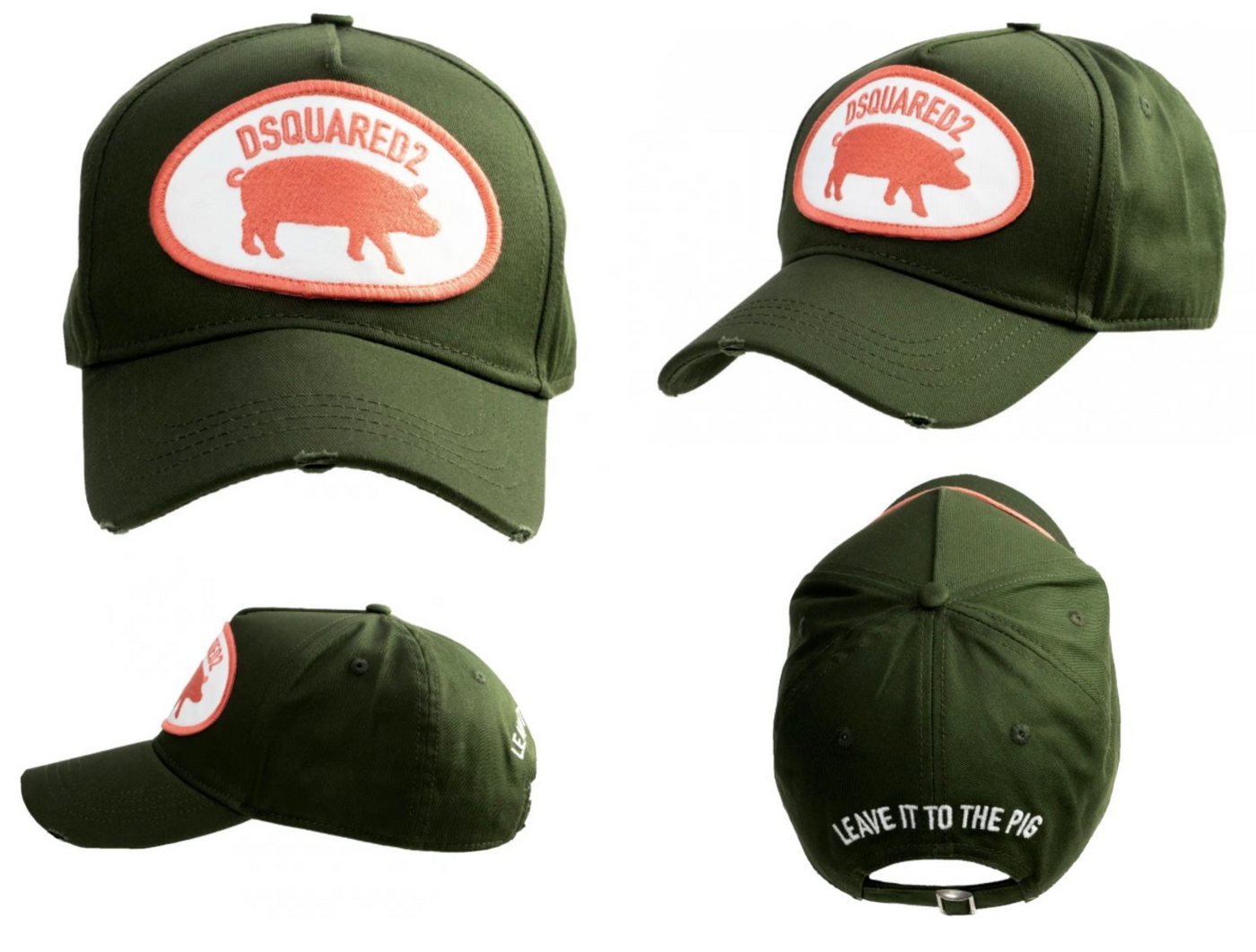 Dsquared2 Baseball Cap DSQUARED2 LEAVE IT TO PIG SCHWEIN Cap Icon Baseballcap Kappe Basebalka von Dsquared2