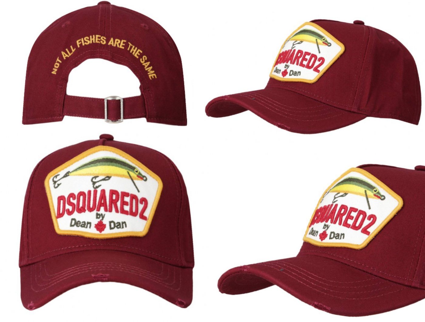 Dsquared2 Baseball Cap Dsquared2 NOT ALL FISH ARE Patch Logo Baseballcap Cap Kappe Basebalkap von Dsquared2