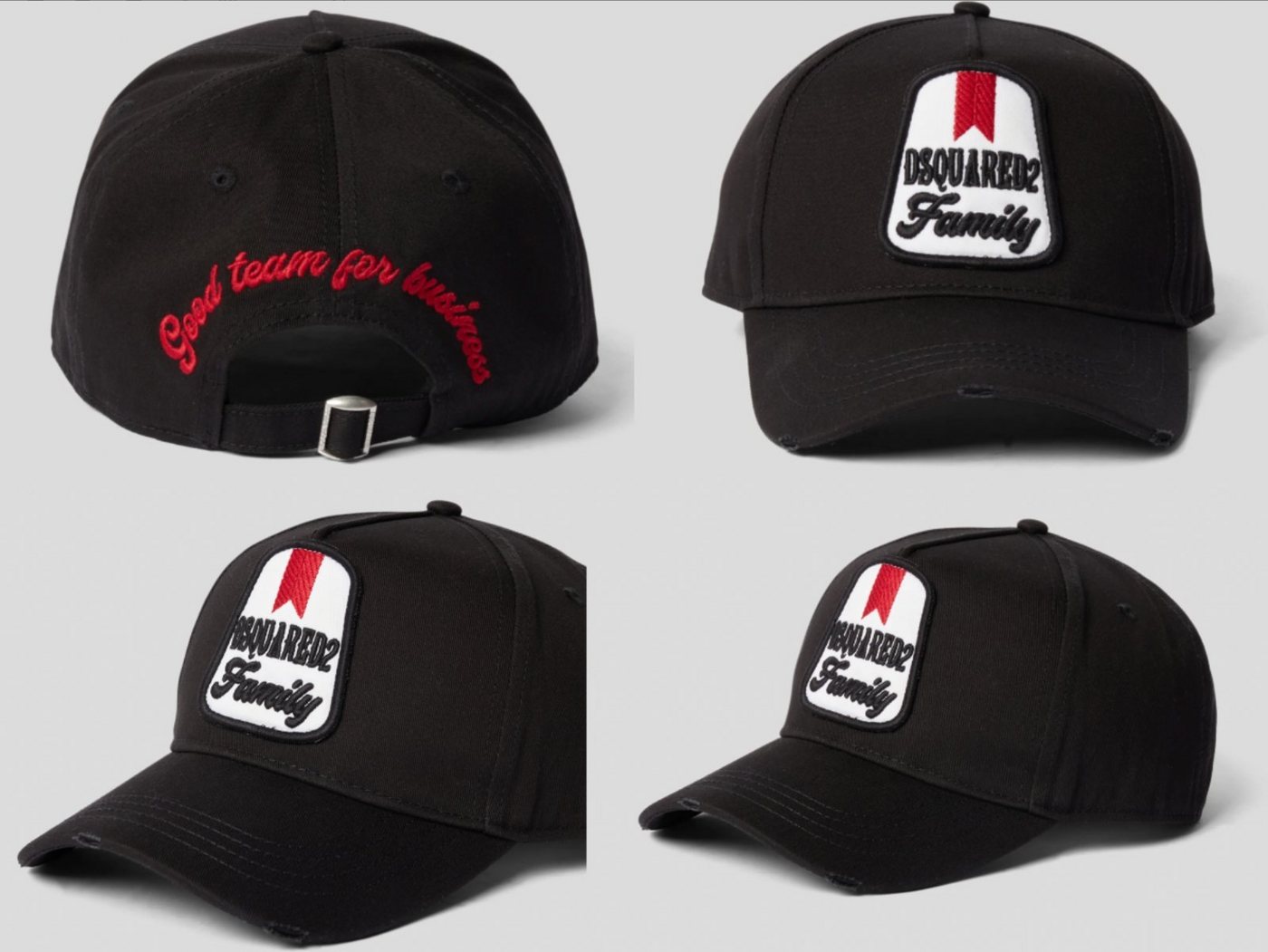 Dsquared2 Baseball Cap DSQUARED2 FAMILY GOOD TEAM Patch Logo Baseballcap Cap Kappe Basebalkap von Dsquared2