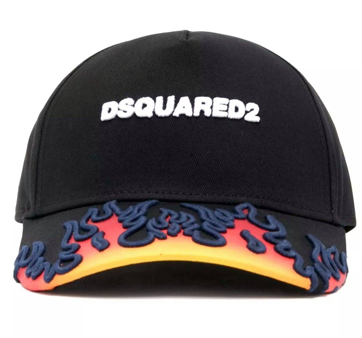 Dsquared2 Baseball Cap Basebalkappe Flames Cap Kappe Verstellbarer Riemen mit Schnallenverschluss von Dsquared2