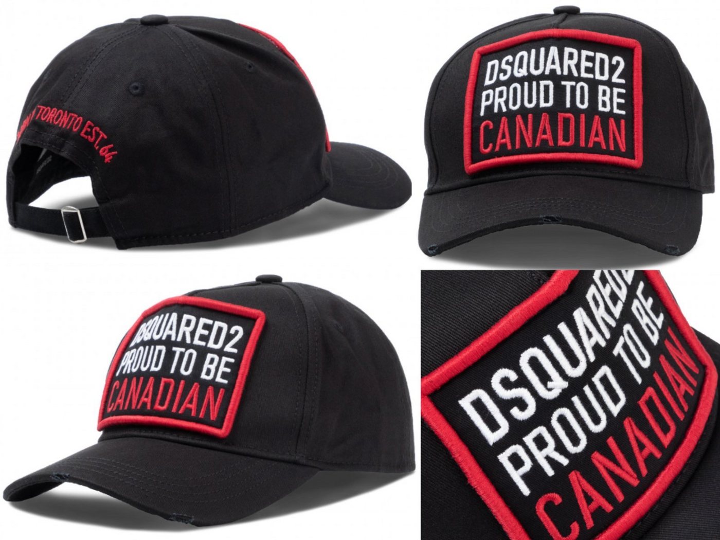 Dsquared2 Baseball Cap DSQUARED2 PROUD TO BE CANADIAN DEADSTOCK Baseballcap Kappe Basebalkapp von Dsquared2