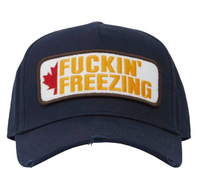 Dsquared2 Baseball Cap FREEZING Original aus der FW17-Kollektion Rarität & Sammlerstück Used-Look mit bewusst gesetzten Frays von Dsquared2