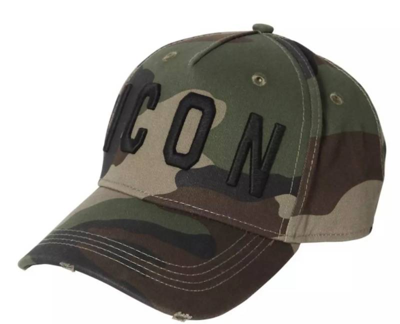 Dsquared2 Baseball Cap ICON CAMOUFLAGE LOGO BASEBALLKAPPE Modisches Statement und Komfort in einem von Dsquared2
