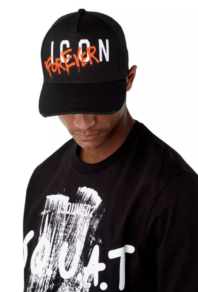 Dsquared2 Baseball Cap Icon Forever Paint Baseballkappe Distressed Unterstützt die Anti-Mobbing-Bewegung "Be Cool Be Nice" Dsquared2 Baseball Cap Icon Forever Paint Baseballkappe Distressed Unterstützt die Anti-Mobbing-Bewegung "Be Cool Be Nice" von Dsquared2