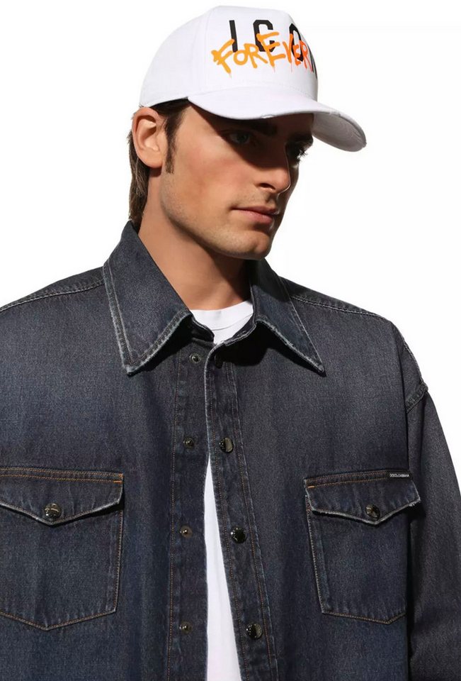 Dsquared2 Baseball Cap Icon Forever Paint Baseballkappe Distressed Unterstützt die Anti-Mobbing-Bewegung "Be Cool Be Nice" Dsquared2 Baseball Cap Icon Forever Paint Baseballkappe Distressed Unterstützt die Anti-Mobbing-Bewegung "Be Cool Be Nice" von Dsquared2