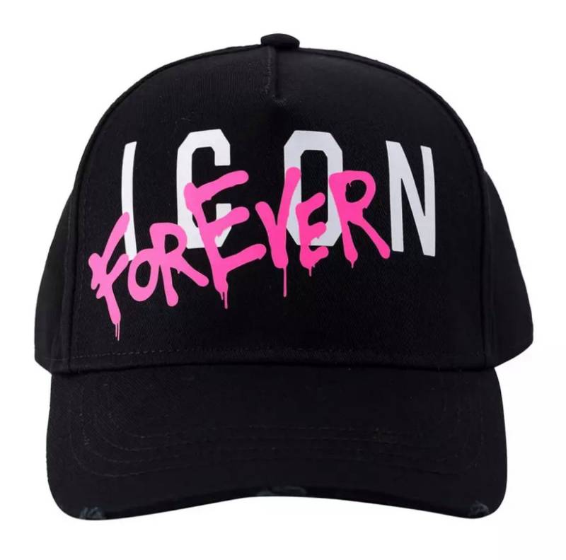 Dsquared2 Baseball Cap Icon Forever Paint Baseballkappe Distressed Unterstützt die Anti-Mobbing-Bewegung "Be Cool Be Nice" von Dsquared2