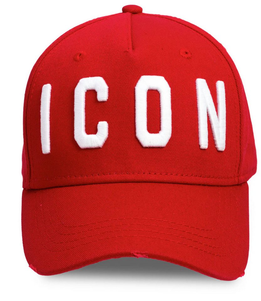 Dsquared2 Baseball Cap Icon Kappe Basebalkappe Trucker Mütze Verstellbarer Riemen, dezente Destroyed-Effekte, Gebogener Schirm Dsquared2 Baseball Cap Icon Kappe Basebalkappe Trucker Mütze Verstellbarer Riemen, dezente Destroyed-Effekte, Gebogener Schirm von Dsquared2