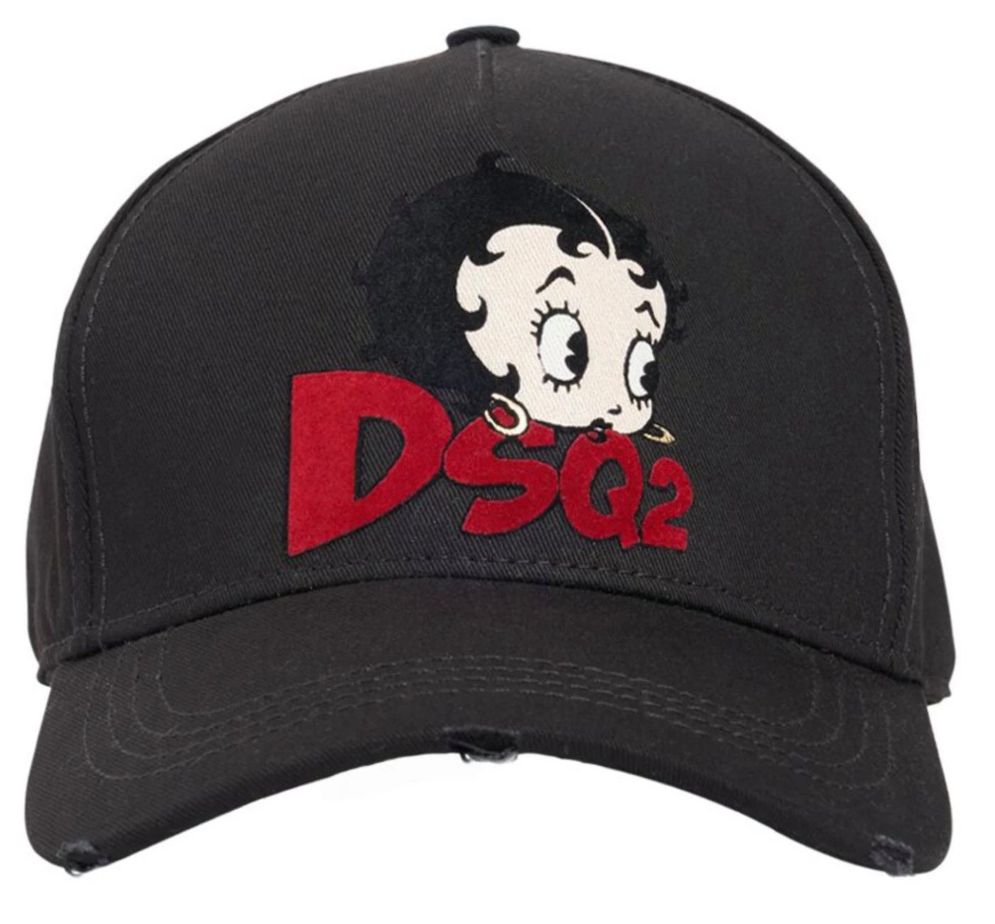 Dsquared2 Baseball Cap Limited Betty Boop Edition Baseballcap Kappe Unisex Gestickter Betty Boop x DSQ2 Patch von Dsquared2