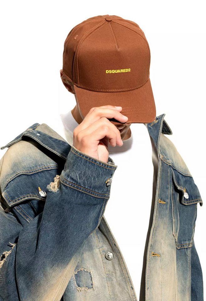 Dsquared2 Baseball Cap Mini Logo Icon Kappe Mütze Cap Basebalkappe Destroyed-Details für einen authentischen Used-Look von Dsquared2