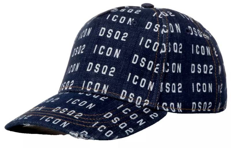 Dsquared2 Baseball Cap Multi Logo Icon Baseballkappe Cap Vintage-inspirierte Distressed-Details von Dsquared2