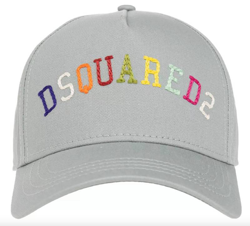 Dsquared2 Baseball Cap Rainbow Icon Used-Look und den eingestickten Luftlöchern von Dsquared2