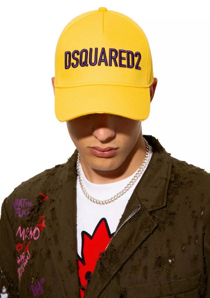Dsquared2 Baseball Cap Technicolor Baseballkappe Icon Baseballcap Kappe Mütze Cap Hat Bringt eine Extraportion Attitüde in Ihr Outfit. von Dsquared2