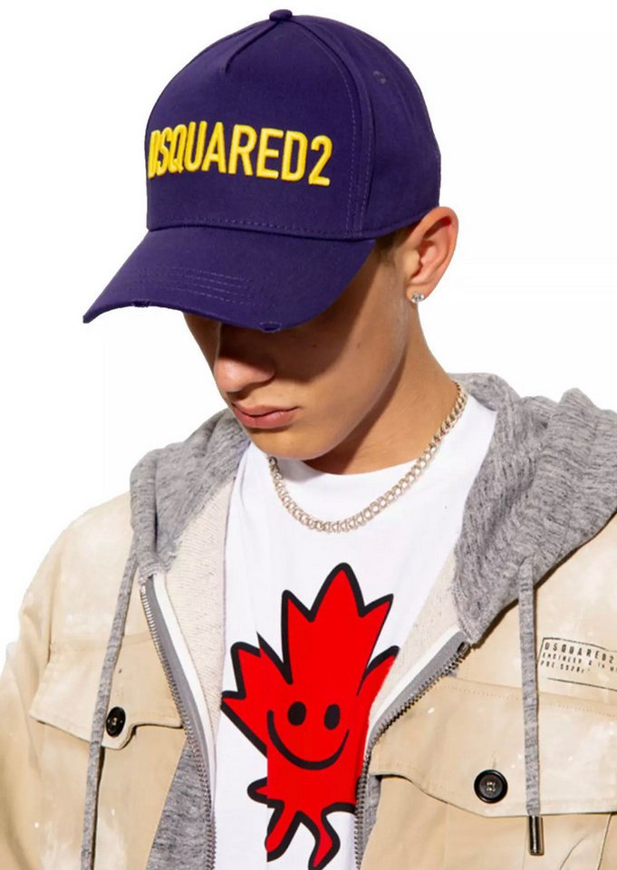 Dsquared2 Baseball Cap Technicolor Baseballkappe Icon Baseballcap Kappe Mütze Cap Hat Bringt eine Extraportion Attitüde in Ihr Outfit. von Dsquared2