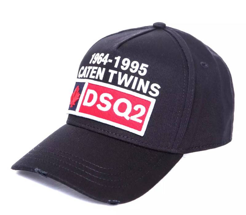 Dsquared2 Baseball Cap Twins Gabardine Icon Baseballcap Kappe Distressed-Details für eine moderne, edgy Optik von Dsquared2