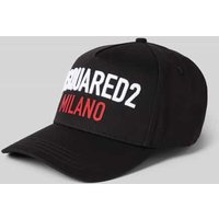 Dsquared2 Basecap aus reiner Baumwolle in Black, Größe 1 von Dsquared2