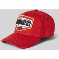 Dsquared2 Basecap mit Label-Stitching in Rot, Größe 1 von Dsquared2