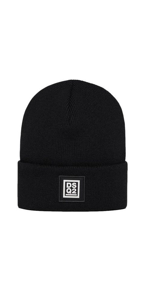 Dsquared2 Beanie Dsquared2 DSQ2 Logo Wintermütze Schwarz Unisex von Dsquared2