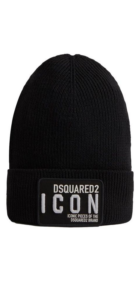 Dsquared2 Beanie Dsquared2 ICON Wintermütze Schwarz Unisex von Dsquared2