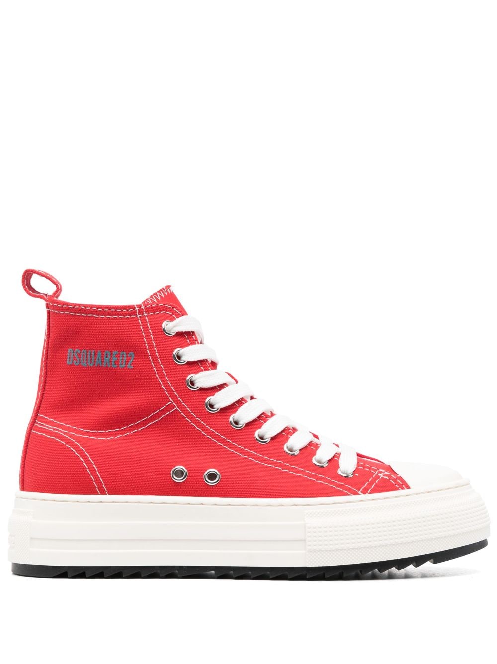 Dsquared2 High-Top-Sneakers mit Plateau - Rot von Dsquared2