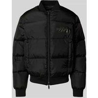 Dsquared2 Bomberjacke mit Logo-Print in Black, Größe 48 von Dsquared2