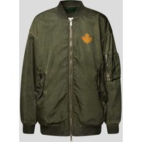 Dsquared2 Bomberjacke mit Prints in Oliv, Größe 52 von Dsquared2