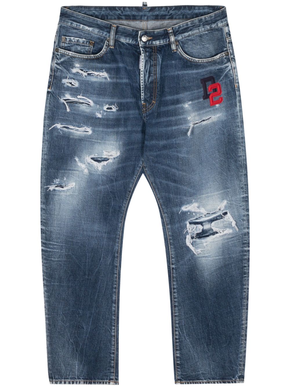 Dsquared2 Bro Cropped-Jeans - Blau von Dsquared2