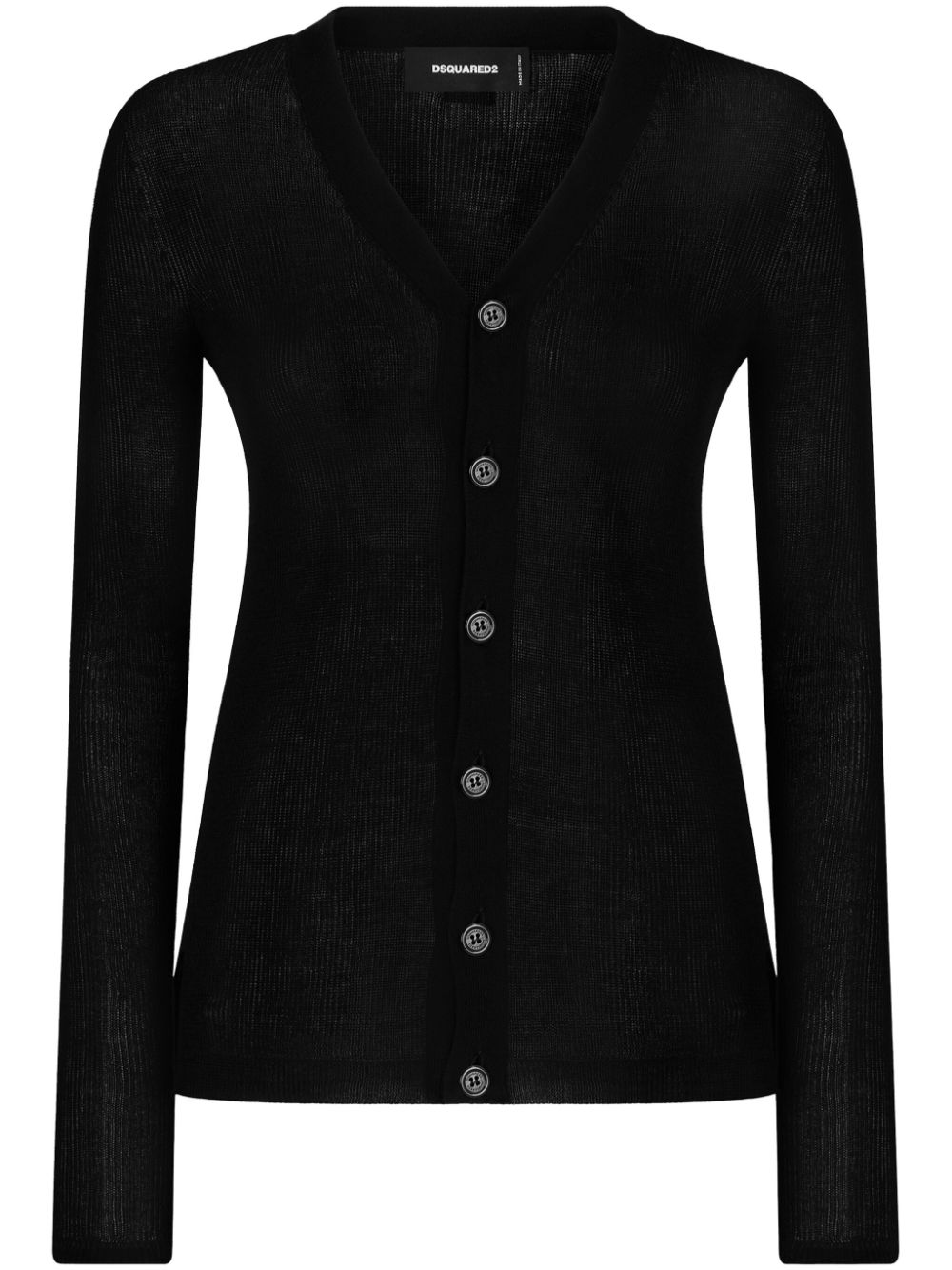 Dsquared2 Cardigan mit V-Ausschnitt - Schwarz von Dsquared2