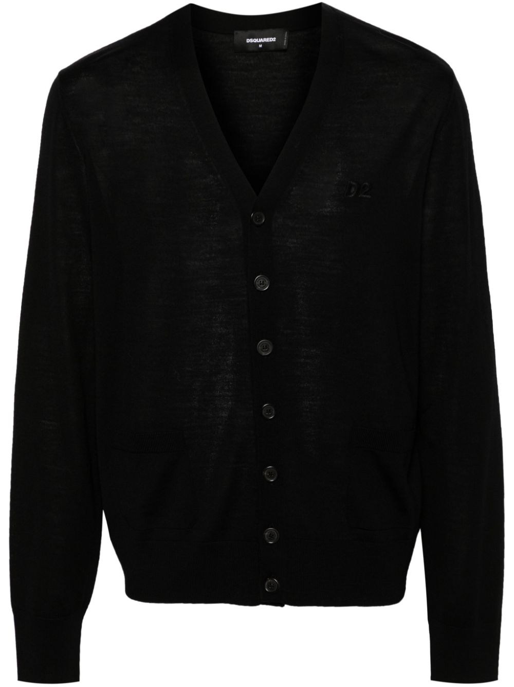 Dsquared2 Cardigan mit V-Ausschnitt - Schwarz von Dsquared2