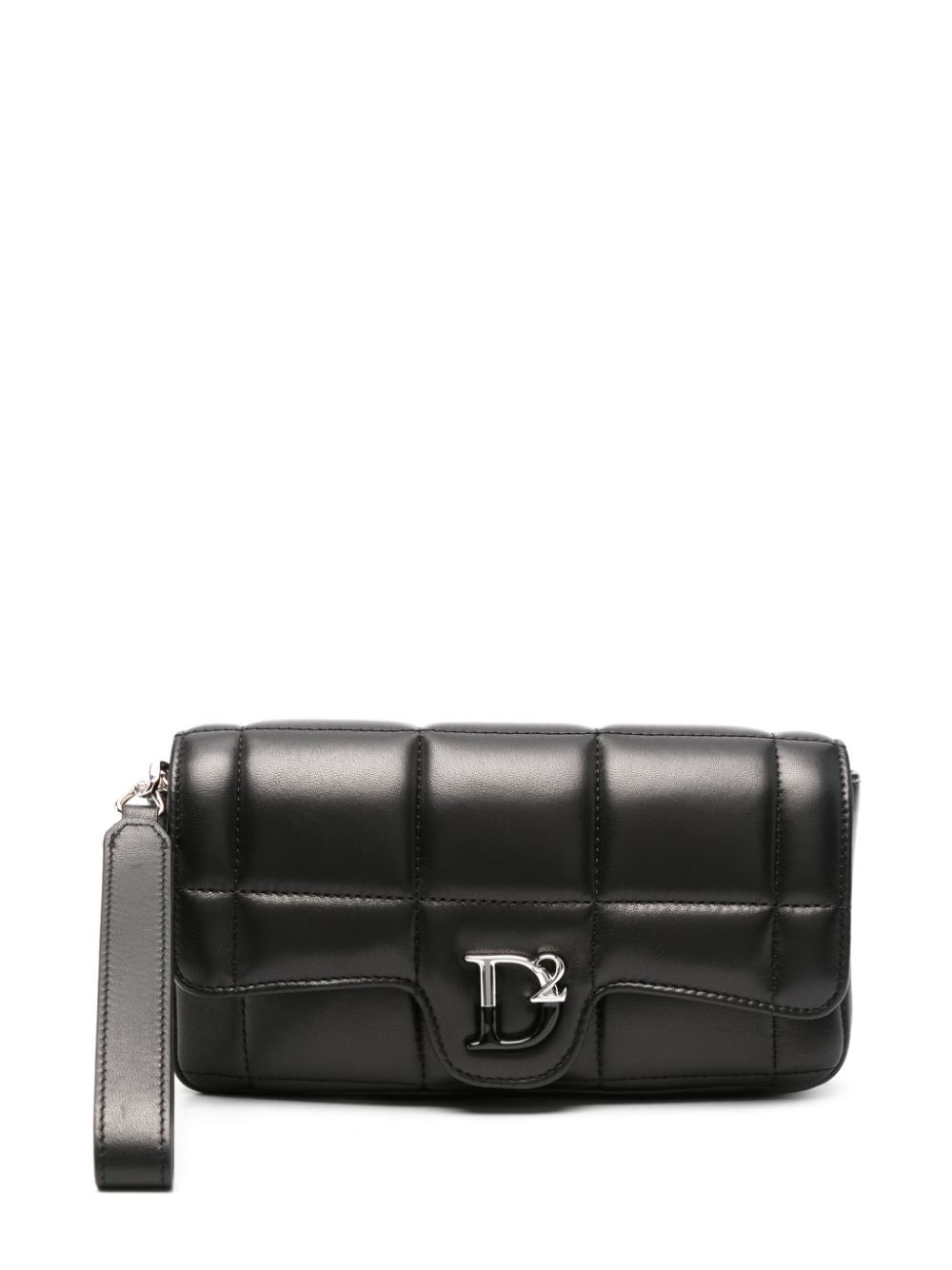 Dsquared2 Clutch mit Logo-Schild - Schwarz von Dsquared2