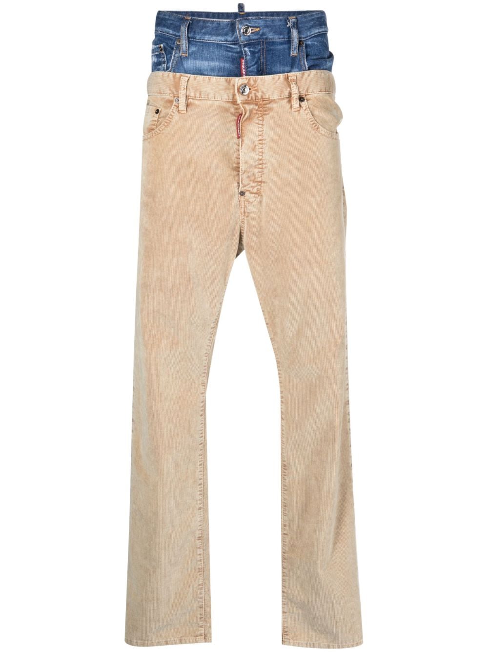 Dsquared2 Cordhose mit doppeltem Bund - Nude von Dsquared2