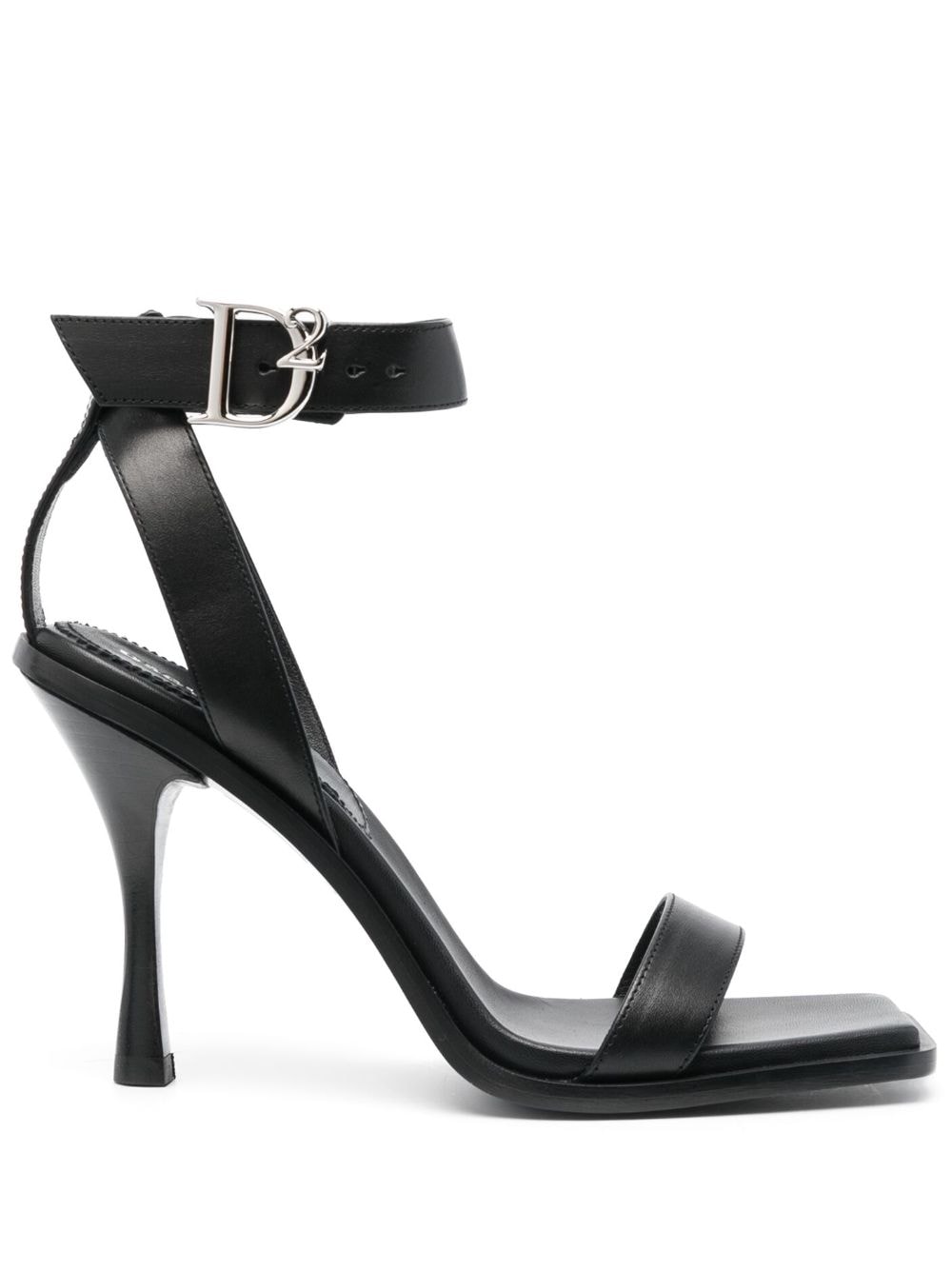 Dsquared2 Sandalen mit D2-Schnalle 100mm - Schwarz von Dsquared2