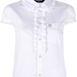 Dsquared2 Damen Baumwollhemd In Weiß - S75dl0874 von Dsquared2