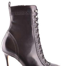 Dsquared2 Damen Leder-stiefeletten In Schwarz von Dsquared2
