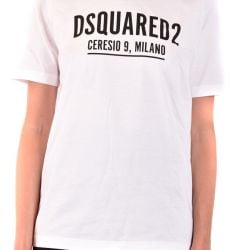 Dsquared2 Damen Weißes Baumwoll-t-shirt - S72gd0318 von Dsquared2