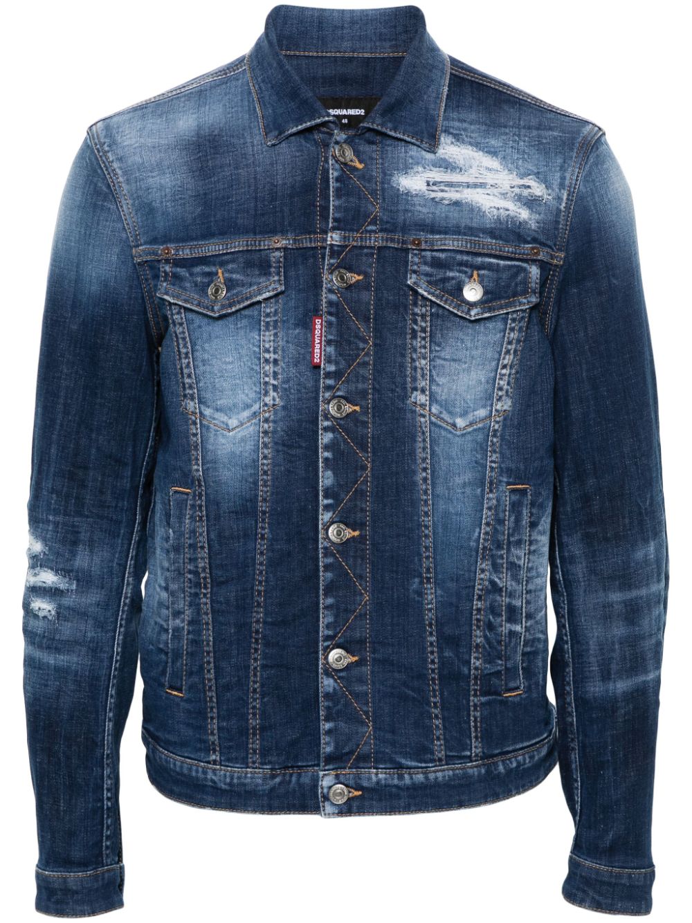 Dsquared2 Dan Jeand Jeansjacke - Blau von Dsquared2