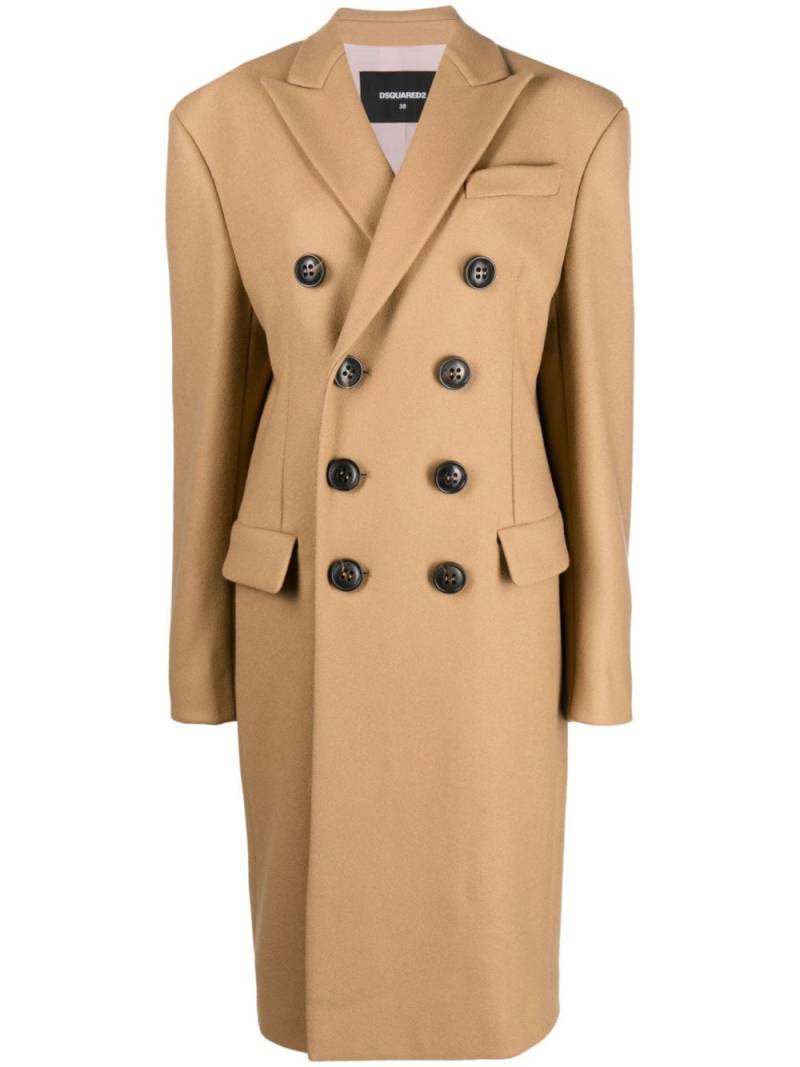 Dsquared2 Doppelreihiger Trenchcoat - Nude von Dsquared2