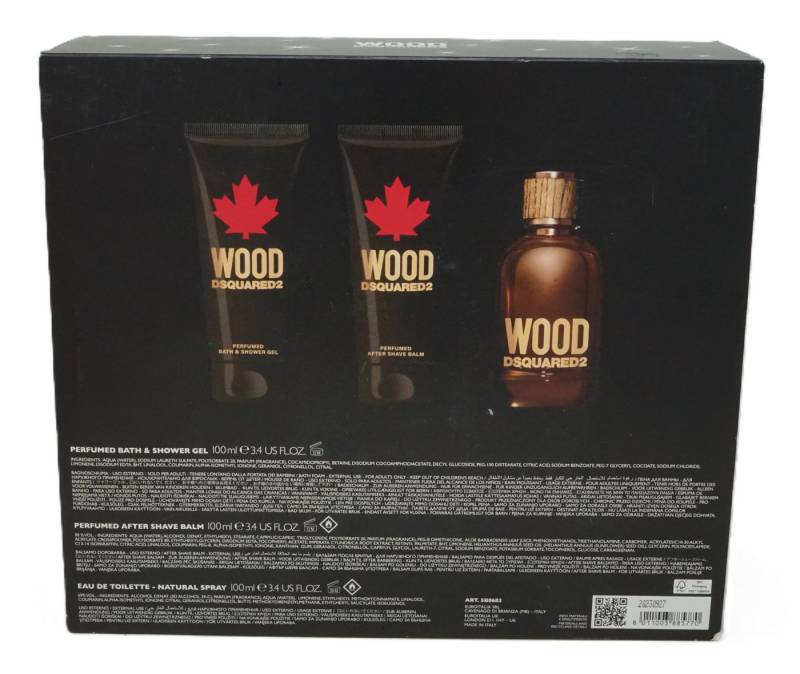 Dsquared2 Eau de Toilette Dsquared2 Wood Edt 100ml + After Shave + Shower Gel von Dsquared2