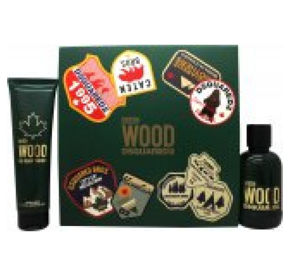 Dsquared2 Eau de Toilette Grünes Holz Geschenkset 100ml EDT + 150ml Duschgel von Dsquared2